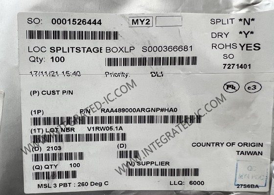 RAA489000ARGNP integrierter Schaltkreis Chip Buck-Boost konfigurierbares Batterieladegerät IC