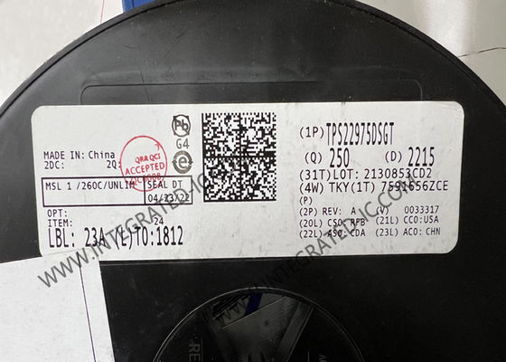 TPS22975DSGT Integrierter Schaltkreis-Chip 6A Lastschalter 16mOhm Power Switch IC WSON8