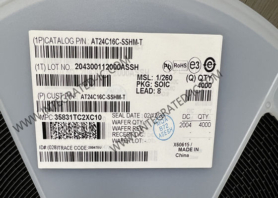 AT24C16C-SSHM-T Speicher-IC-Chip 16Kbit 1MHz I2C Serielle EEPROM-Speicher 8-SOIC