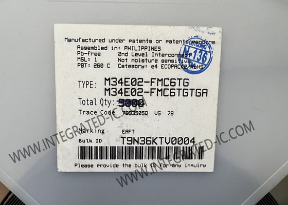M34E02-FMC6TG Speicher-IC-Chip 2-Kbit SPD EEPROM Speicher für DRAM-Module