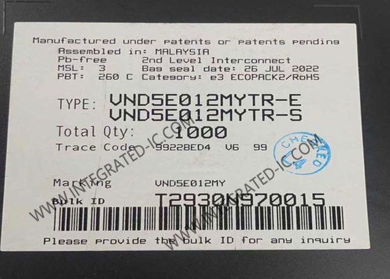VND5E012MYTR Integrierter Schaltkreislauf Chip 52A Doppelkanal High-Side-Treiber PowerSSO-36