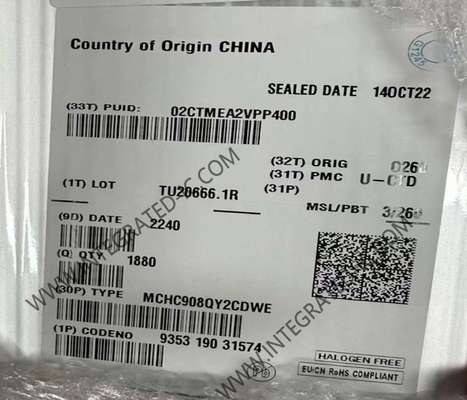 MCHC908QY2CDWE Mikrocontroller MCU Hochleistungs 8-Bit 8MHz HC08 Mikrocontroller SOIC-16