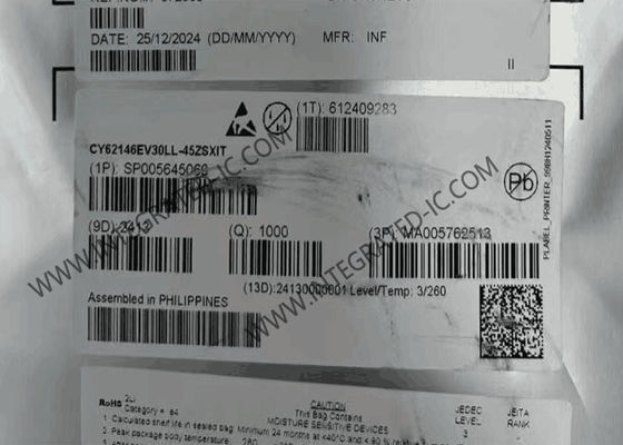 CY62146EV30LL-45ZSXIT Speicher-IC-Chip 4Mbit MOBL Asynchrones SRAM Speicher-IC PG-TSOP-44