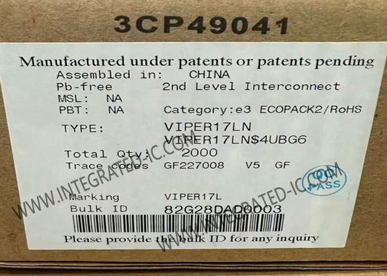 VIPER17LN Integrierter Schaltkreislauf Chip Offline-Wandler mit 800 V robuste Leistung Abschnitt 60 kHz Schaltfrequenz und Standby-Leistung < 30 mW