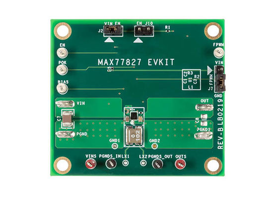 MAX77827EVKIT Eingebettete Lösungen 1.6A 1.8V bis 5.5V Buck-Boost-Wandler-Bewertungstafel