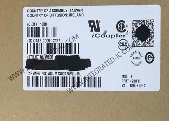 ADUM1300ARWZ Integrierter Schaltkreis Chip Digitalisolator mit 2500Vrms Isolation, Dreifachkanal und 1 Mb/s Datenrate im SOIC16 Gehäuse