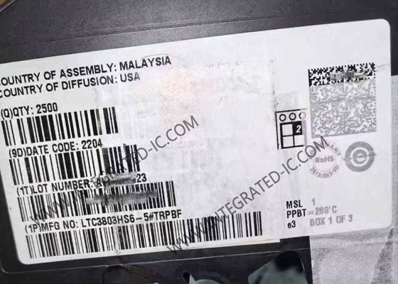 LTC3803HS6-5 Integrierter Schaltkreis Chip Flyback-Controller mit 200 kHz Frequenz, 4 V bis 8,1 V Versorgungsspannung und -40 °C bis 150 °C Betriebstemperatur