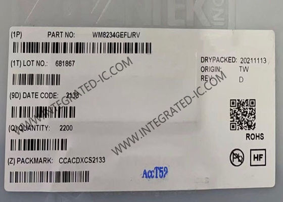 WM8234GEFL/RV Integrierter Schaltkreis-Chip, 16-Bit Analog-Front-End-Digitalisierer-IC, 6-Kanal-AFE