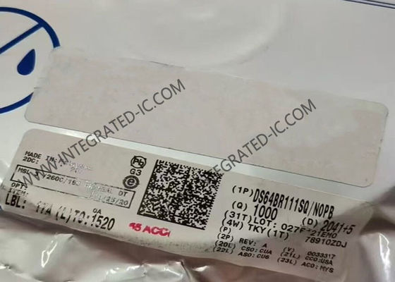 DS64BR111SQ 6,4 Gbit/s Dual-Channel-Repeater-IC-Chip für serielle Verbindungen im WQFN24-Gehäuse