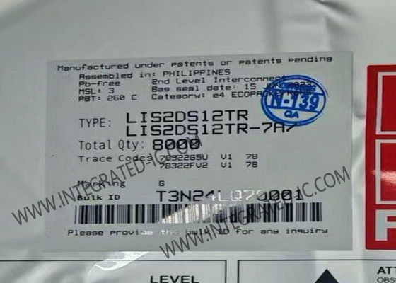 LIS2DS12TR Sensor-IC Hochleistungs-3-Achsen-MEMS-Digitalausgang-Bewegungssensor