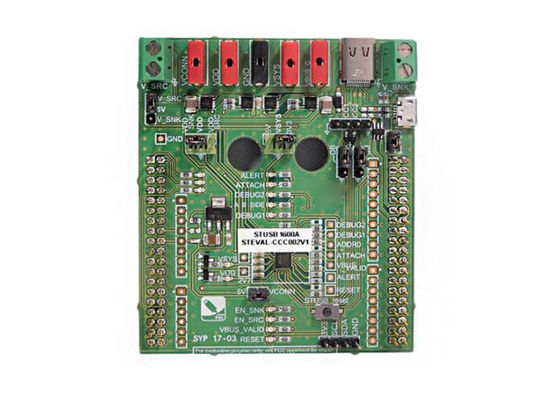 STEVAL-CCC002V1 Embedded Solutions STUSB1600A Typ-C Controller Evaluierungsboard