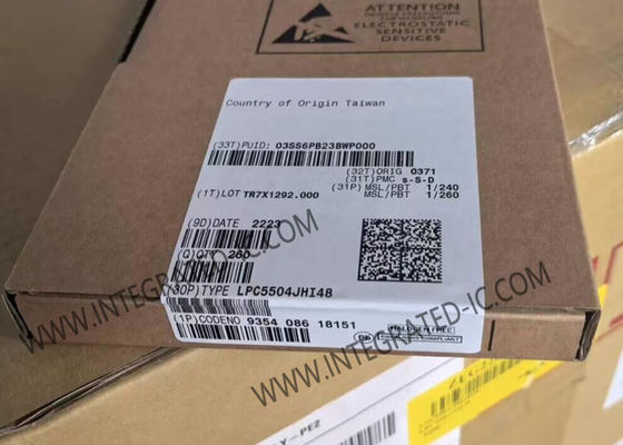 LPC5504JHI48 Mikrocontroller MCU 32-Bit Arm Cortex-M33 mit 8 MB Flash 45 Pins GPIO und 128 Bit UUID