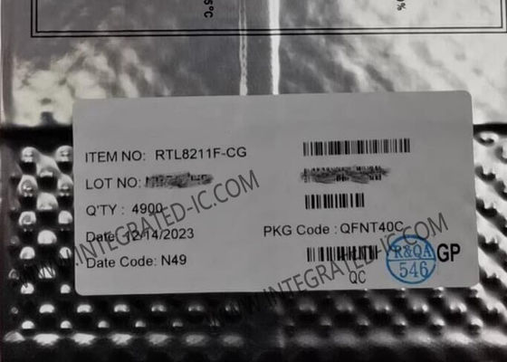 RTL8211F-CG Ethernet IC Integrierter 10/100/1000M Ethernet-Transceiver mit QFN40-Paket und IEEE 802.3-Konformität