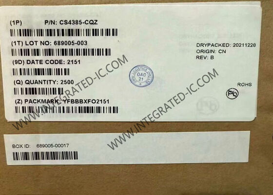 CS4385-CQZ 8-Kanal-DAC-Wandler mit 114 dB Dynamic Range und 192 kHz Sampling Rate LQFP48 integrierter Schaltkreischip