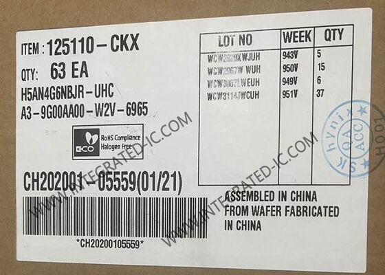 H5AN4G6NBJR-UHC Speicher-IC-Chip 4Gb CMOS DDR4 SDRAM ETT-Speicher im FBGA-96-Gehäuse