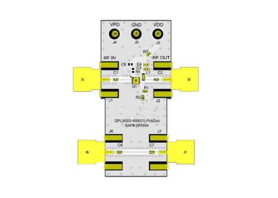QPA9127EVB-01 Eingebettete Lösungen Hochlinearität 20 dB Verstärker für den Verstärkerblock