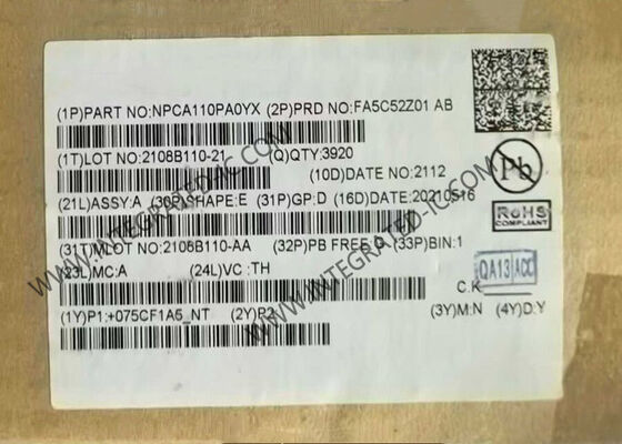 NPCA110PA0YX Integrierter Schaltkreis-Chip mit 24-Bit-Auflösung, 96 dB SNR Audio-Enhancement-Engine und CODEC mit MaxxAudio-Algorithmus