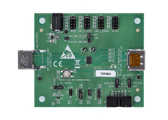 TDP2004EVM Embedded Solutions TDP2004 4-Kanal DisplayPort 2.1 Redriver Evaluierungsmodul