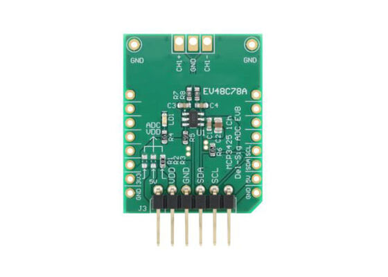 EV48C78A Embedded Solutions MCP3425 1-Kanal Delta-Sigma ADC Evaluierungskarte
