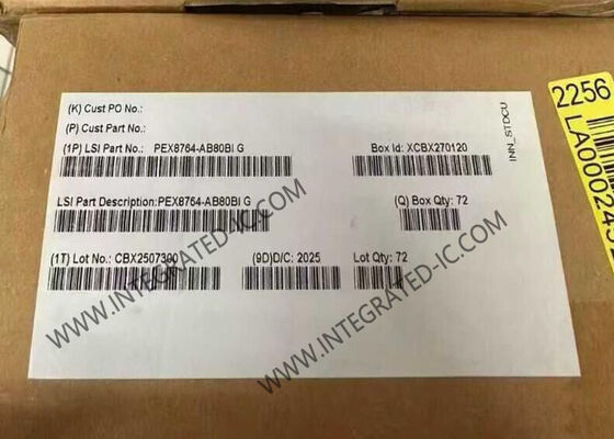 PEX8764-AB80BIG Integrierter Schaltkreislauf Chip PCI Express Gen3 Switch IC mit 64 Leitungen und 16 Ports