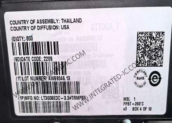 LT3008EDC-3.3 Integrierter Schaltkreislauf Chip 20mA Ausgangsstrom 45V Eingangsspannung 3.3V LDO-Linearregulator