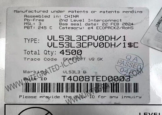 VL53L3CPV0DH/1 Flugzeitsensor mit Multi-Target-Detektion, 3 m Reichweite und automatischer Schmutzkorrektur