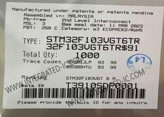 STM32F103VGT6TR Mikrocontroller MCU 1MB Flash Mikrocontroller 32-Bit-Einzelkern MCU