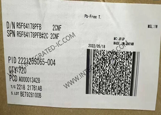 R5F64178PFB Mikrocontroller MCU High-End R32C/100 32-Bit 50MHz Mikrocontroller IC