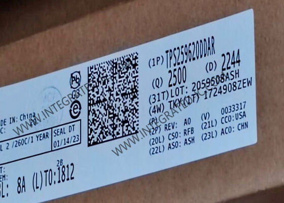 TPS259620DDAR Integrierter Schaltkreislauf Chip eFuse IC mit 2A-Stromgrenzwert Breiter Eingangsspannungsbereich von 2,7 V bis 19 V und Überspannungsschutz