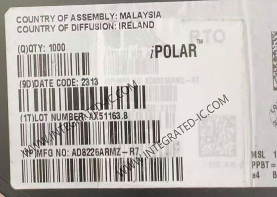 AD8226ARMZ Instrumentationsverstärker IC-Chip mit einem breiten Versorgungsbereich Rail-to-Rail-Ausgang und einer Bandbreite von 1,5 MHz