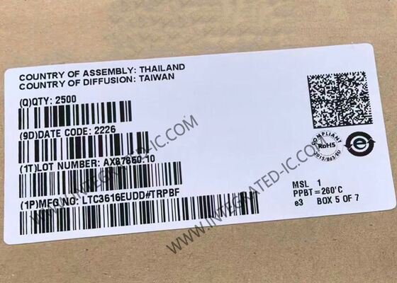 LTC3616EUDD Integrierter Schaltkreislauf Chip 6A 4MHz Monolithischer synchroner Step-Down Gleichspannungs-/Gleichspannungsumrichter mit niedrigem Stillstrom