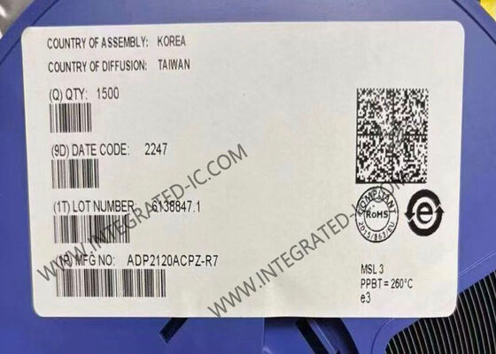 ADP2120ACPZ Integrierter Schaltkreis Chip 1,25A 1,2MHz Synchroner Step-Down DC-zu-DC-Regler mit geringem Ruhestrom