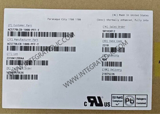 ACS770LCB-100B-PFF-T 1-Kanal voll integrierter Stromsensor IC