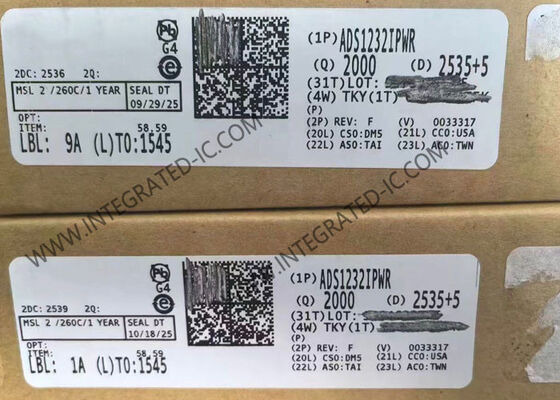 ADS1232IPWR 24-Bit 2-Kanal Delta-Sigma ADC Integrierter Schaltkreis Chip für Brückensensoren