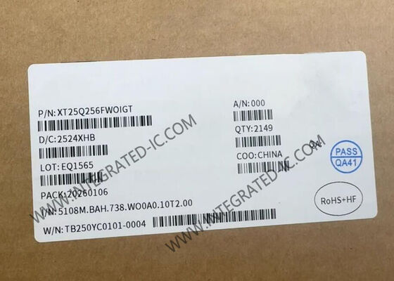 XT25Q256FWOIGT 256Mbit Serial NOR Flash Memory IC Chip with 1.65V ~ 2.0V Voltage in WSON8 6x5mm Package