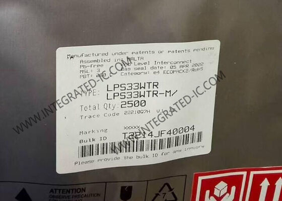 LPS33WTR Sensor IC 26kPa bis 126kPa MEMS Drucksensor CCLGA-10 Absolutes digitales Ausgangsbarometer