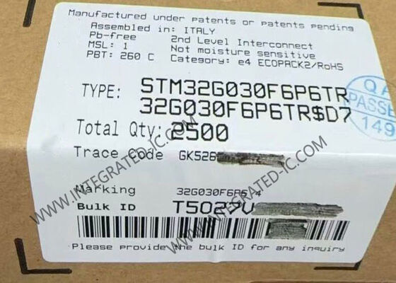 STM32G030F6P6TR Mikrocontroller MCU Einzelkern 32KB Flash eingebettete MCU TSSOP20