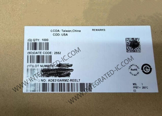 AD8310ARMZ Integrierter Schaltkreislauf 95dB Logarithmusverstärker MSOP8 HF-Leistungsmelder