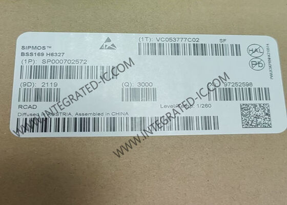 BSS169 Integrierter Schaltkreislauf Chip 100V 170mA N-Kanal Abbau-Modus MOSFET Transistoren PG-SOT23-3