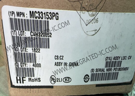MC33153PG IGBT Gate Driver Integrated Circuit Chip für Hochleistungs-Anwendungen mit 1A-Quelle/2A-Sinkstrom und Betriebstemperatur von -40°C bis 150°C