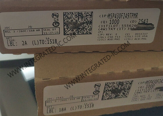 MSP430F249TPMR 16-Bit-Mikrocontroller MCU mit 16 MHz-Geschwindigkeit, ultra-niedriger Leistung und 60 KB Flash-Speicher