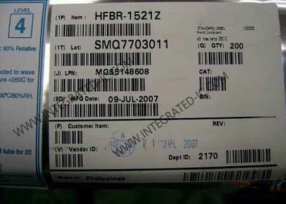 HFBR-1521Z Integrierter Schaltkreis-Chip-5-MBd-Link-Sender mit 660-nm-Wellenlänge und RoHS-konform