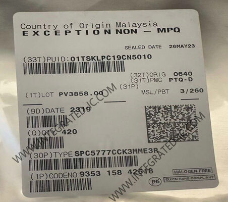 SPC5777CCK3MME3R 264MHz 32-Bit-Drei-Kern-Mikrocontroller für Automobilindustrie MCU BGA-416
