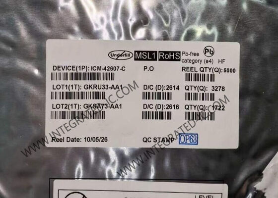 ICM-42607-C Hochleistungs-6-Achsen-MEMS-Bewegungssensor-IC mit geringem Stromverbrauch und 16-Bit-ADC-Auflösung