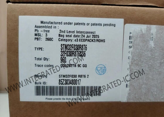 STM32F030R8T6 Mikrocontroller MCU mit 48MHz Hochleistungs 32-Bit RISC-Kern