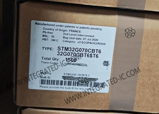 STM32G070CBT6 Mikrocontroller MCU 64MHz 32-Bit Mikrocontroller IC LQFP-48 Hochleistungs-MCU