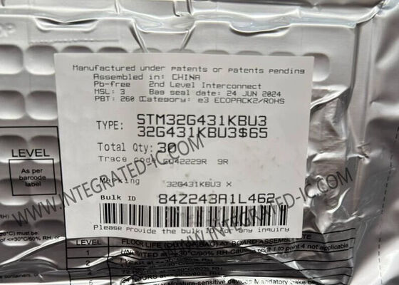 STM32G431KBU3 32-Bit ARM Cortex-M4F Mikrocontroller mit 170MHz Taktfrequenz im UFQFN-32 Gehäuse