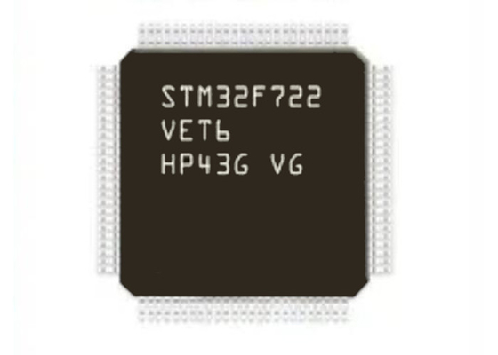 Einkernige STM32F722VET6 512KB Hochleistung ICs LQFP100 Mikroregler 32BIT