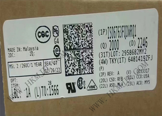 Kanal-Digital-Isolatoren SOIC16 der integrierten Schaltung des Chip-ISO6763FQDWRQ1 sechs