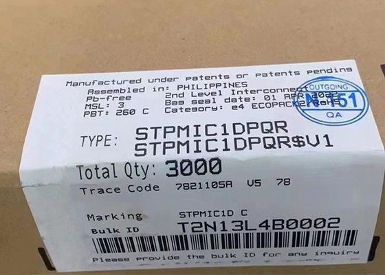 Energie-Management der integrierten Schaltung des Chip-STPMIC1DPQR des Dollar-SMPS der Konverter-44WFQFN